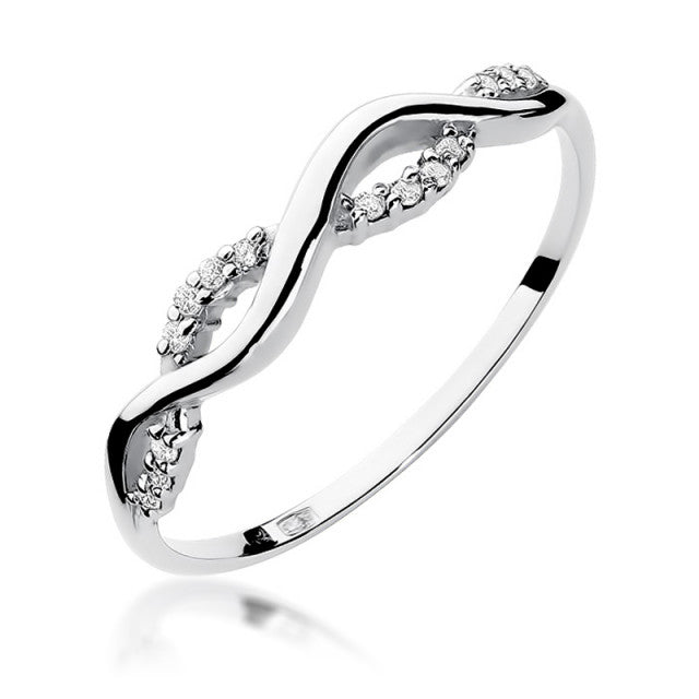 Inel Aur 14k cu Diamant Natural 0.07 ct
