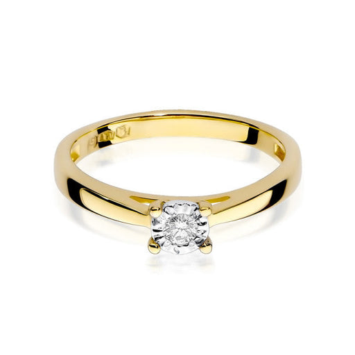 Inel Aur 14k cu Diamant Natural 0.08 ct