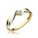 Inel Aur 14K cu Diamant Natural 0.08 ct