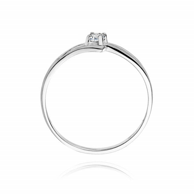 Inel Aur 14K cu Diamant Natural 0.08 ct