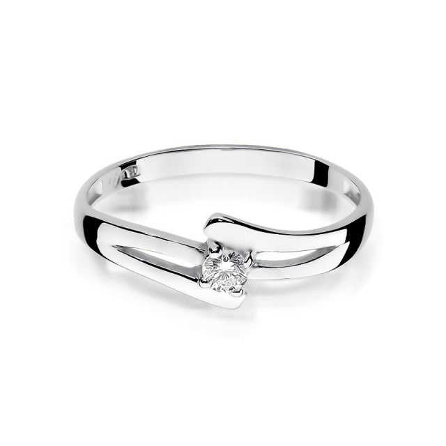 Inel Aur 14K cu Diamant Natural 0.08 ct