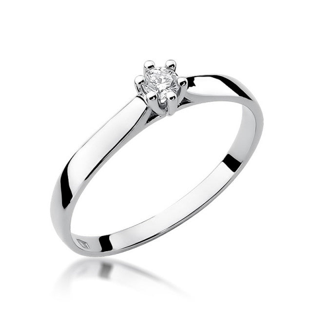 Inel Aur 14K cu Diamant Natural 0.08 ct
