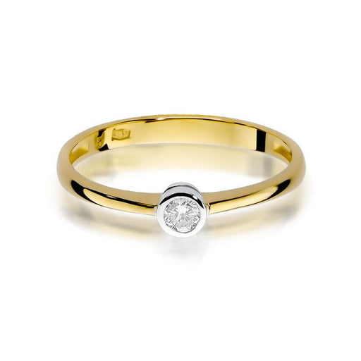 Inel Aur 14K cu Diamant Natural 0.08 ct