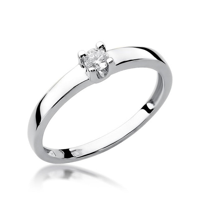 Inel Aur 14K cu Diamant Natural 0.08 ct