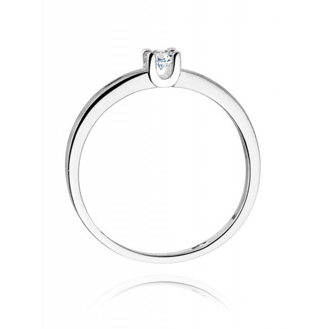 Inel Aur 14K cu Diamant Natural 0.08 ct