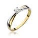 Inel Aur 14K cu Diamant Natural 0.08 ct