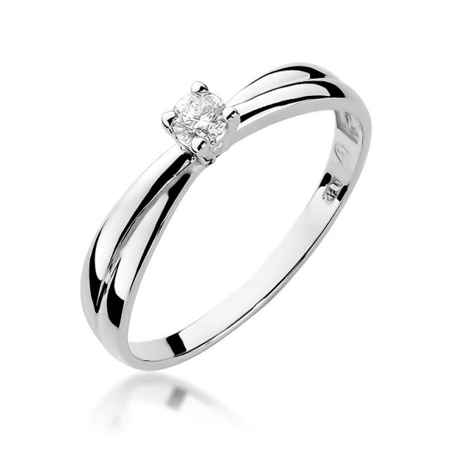 Inel Aur 14K cu Diamant Natural 0.08 ct