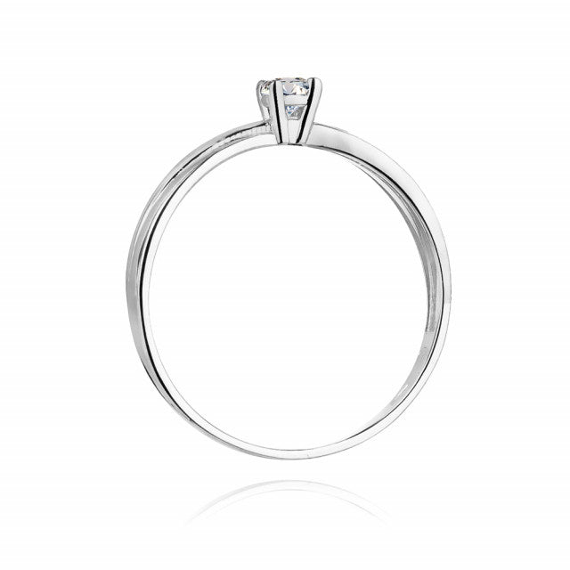 Inel Aur 14K cu Diamant Natural 0.08 ct