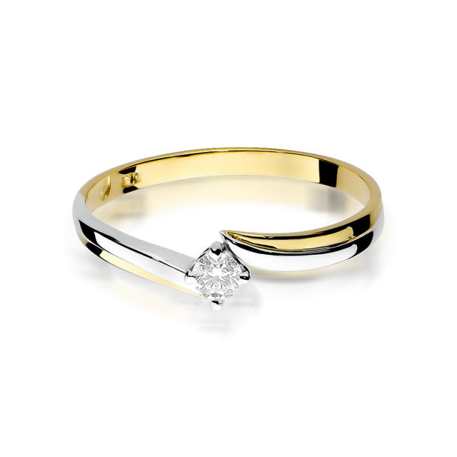 Inel Aur 14K cu Diamant Natural 0.08 ct