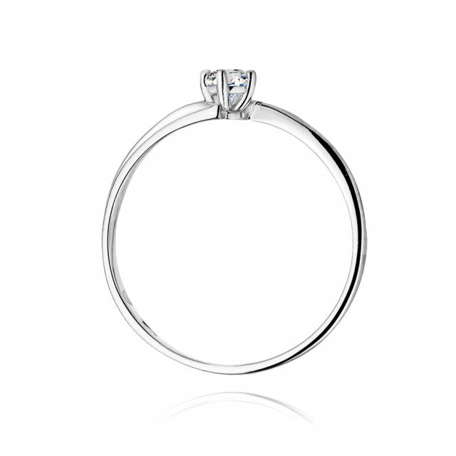 Inel Aur 14K cu Diamant Natural 0.08 ct