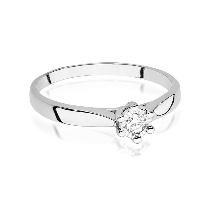 Inel Aur 14K cu Diamant de Laborator 0.08 ct