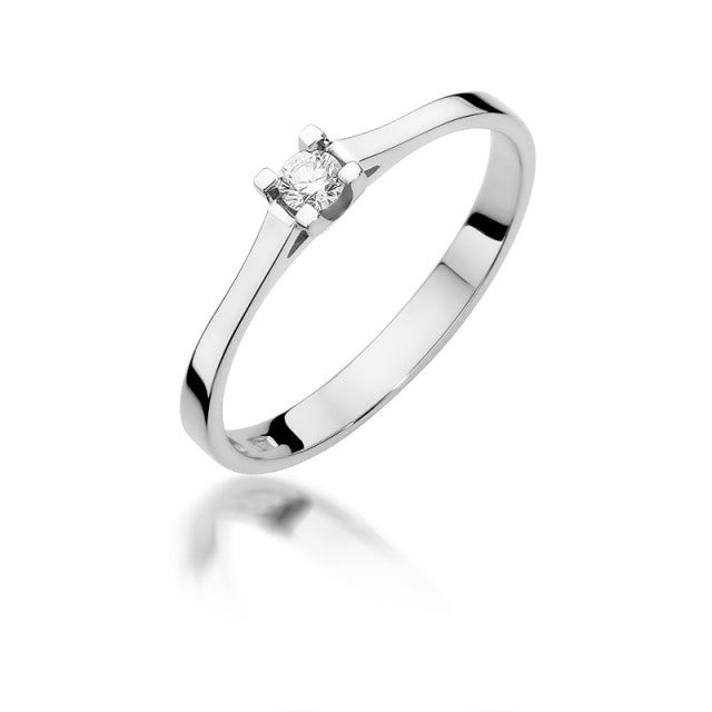 Inel Aur 14k cu Diamant Natural 0.09 ct