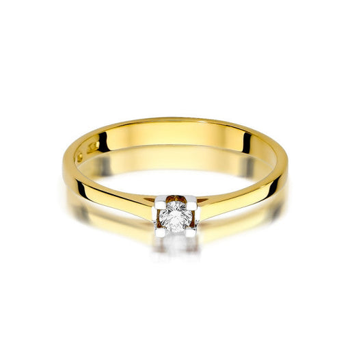 Inel Aur 14k cu Diamant Natural 0.09 ct
