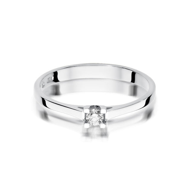 Inel Aur 14k cu Diamant Natural 0.09 ct