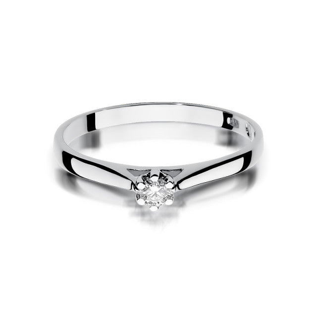 Inel Aur 14k cu Diamant Natural 0.09 ct