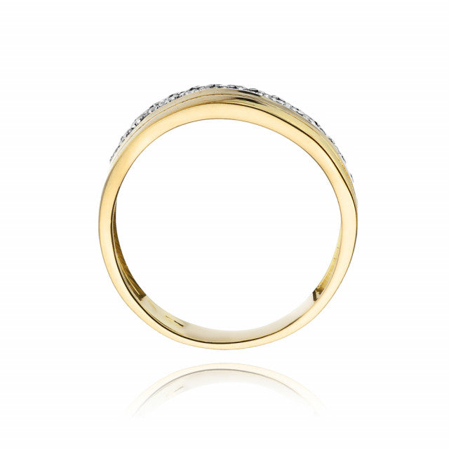 Inel Aur 14K cu Diamante Naturale 0.09 ct