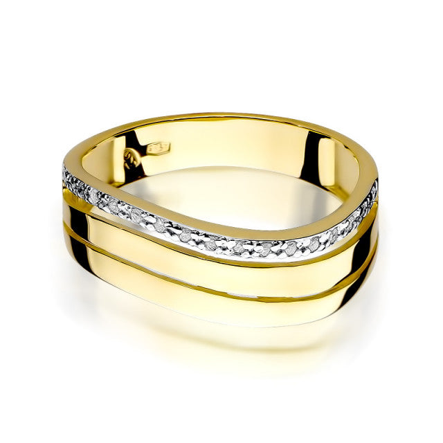 Inel Aur 14K cu Diamante Naturale 0.09 ct