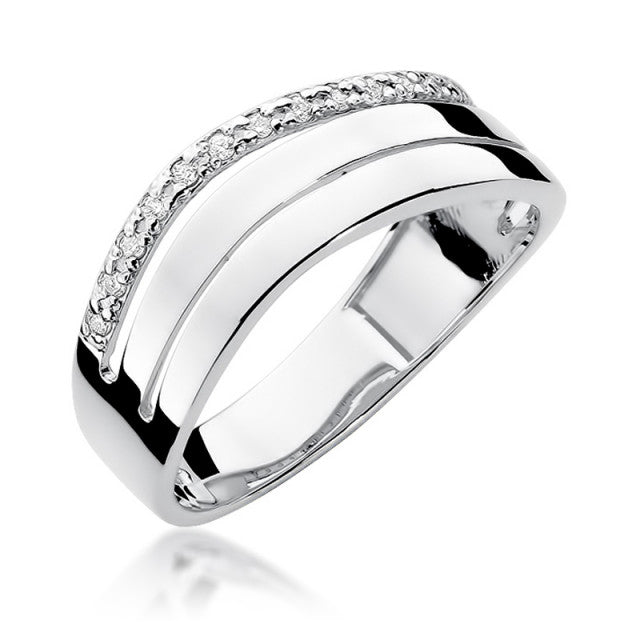 Inel Aur 14K cu Diamante Naturale 0.09 ct