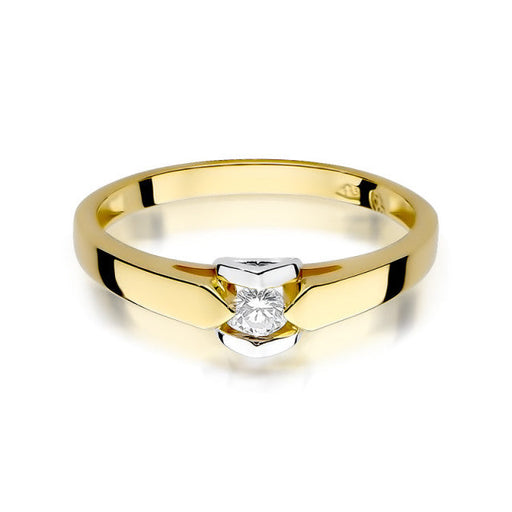 Inel Aur 14k cu Diamant Natural 0.09 ct
