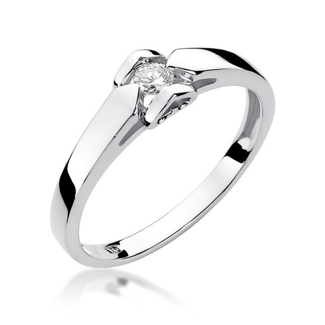 Inel Aur 14k cu Diamant Natural 0.09 ct