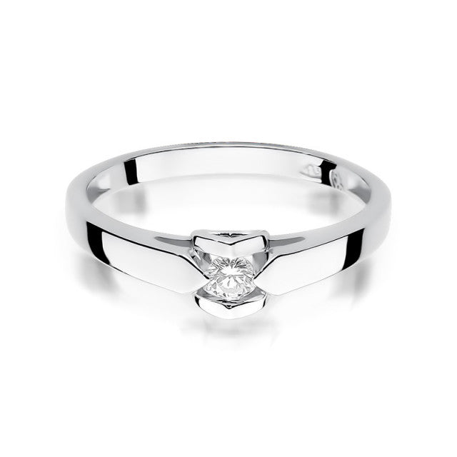 Inel Aur 14k cu Diamant Natural 0.09 ct