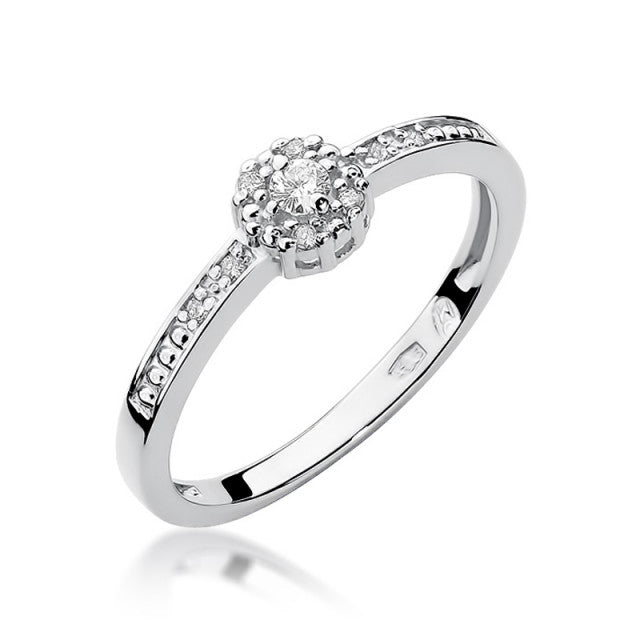 Inel Aur 14K cu Diamante Naturale 0.09 ct