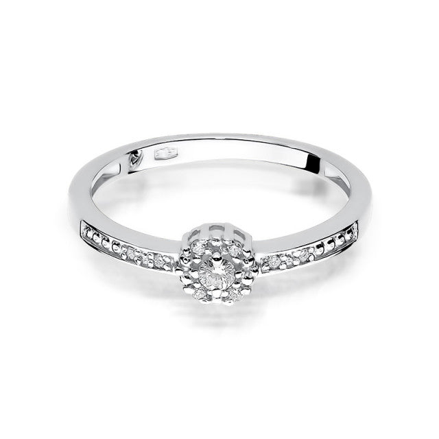 Inel Aur 14K cu Diamante Naturale 0.09 ct
