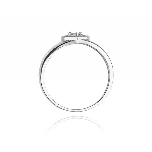 Inel Aur 14K cu Diamant Natural 0.10 ct