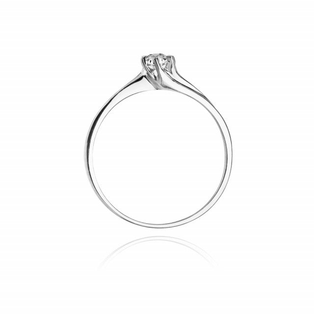 Inel Aur 14K cu Diamant Natural 0.10 ct
