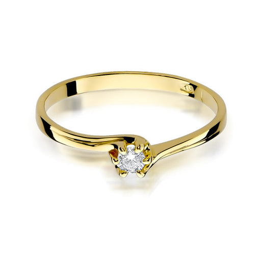 Inel Aur 14K cu Diamant Natural 0.10 ct