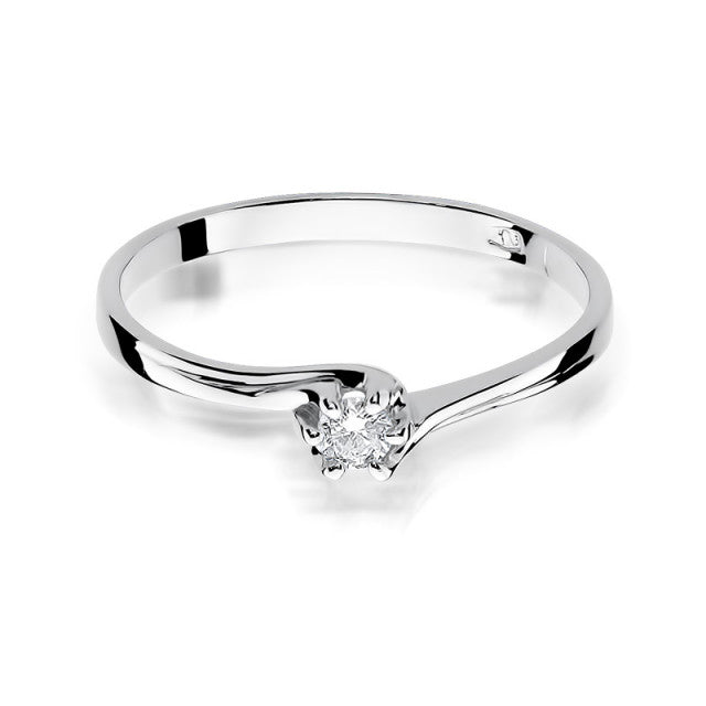 Inel Aur 14K cu Diamant Natural 0.10 ct