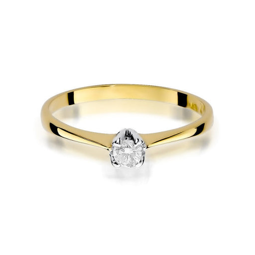 Inel Aur 14K cu Diamant Natural 0.10 ct