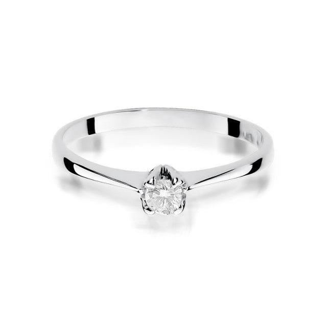 Inel Aur 14K cu Diamant Natural 0.10 ct