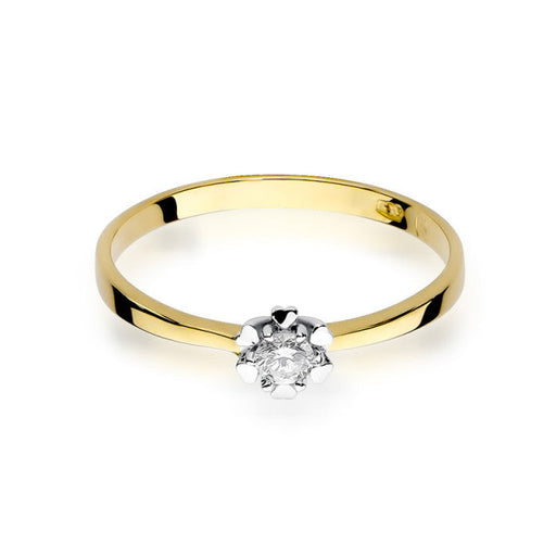 Inel Aur 14K cu Diamant Natural 0.10 ct