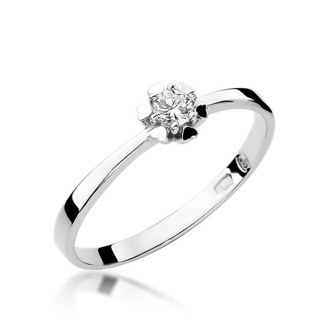 Inel Aur 14K cu Diamant Natural 0.10 ct