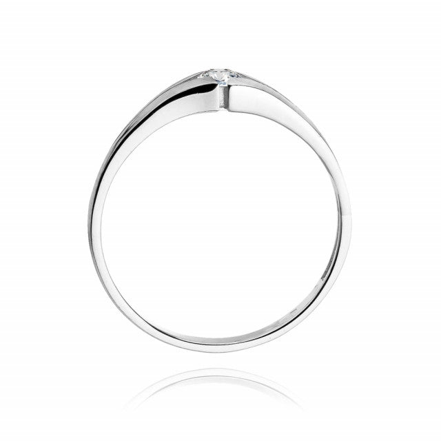 Inel Aur 14K cu Diamant Natural 0.10 ct