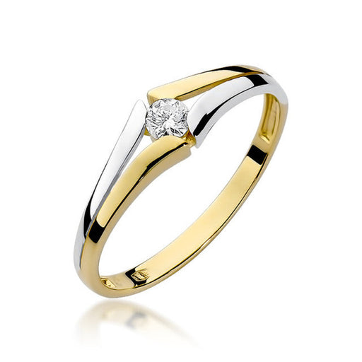 Inel Aur 14K cu Diamant Natural 0.10 ct