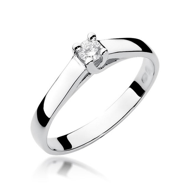 Inel Aur 14k cu Diamant Natural 0.10 ct