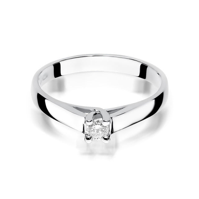 Inel Aur 14K cu Diamant Natural 0.10 ct