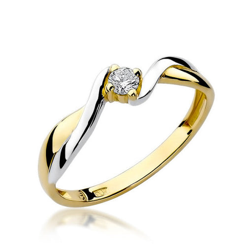 Inel Aur 14K cu Diamant Natural 0.10 ct