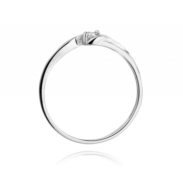 Inel Aur 14K cu Diamant Natural 0.10 ct