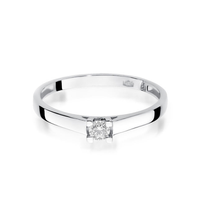 Inel Aur 14K cu Diamant Natural 0.10 ct