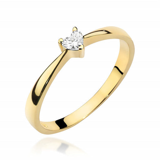 Inel Aur 14K cu Diamant Natural 0.10 ct