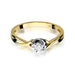 Inel Aur 14K cu Diamant Natural 0.10 ct
