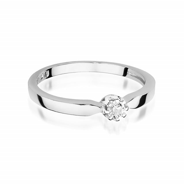 Inel Aur 14K cu Diamant Natural 0.10 ct