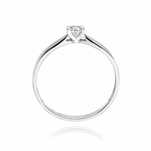 Inel Aur 14K cu Diamant Natural 0.10 ct
