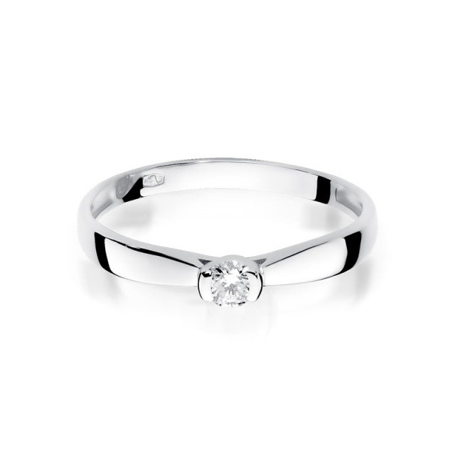 Inel Aur 14K cu Diamant Natural 0.10 ct