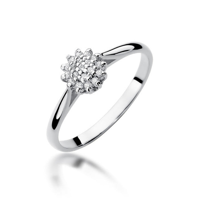 Inel Aur 14K cu Diamant Natural 0.10 ct