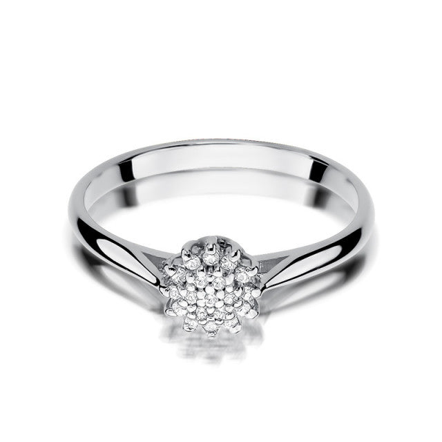 Inel Aur 14K cu Diamante Naturale 0.10 ct