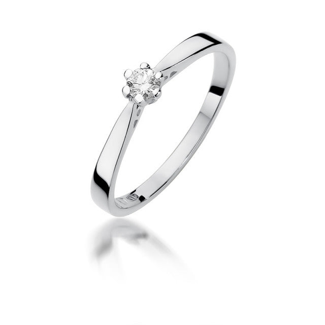 Inel Aur 14K cu Diamant Natural 0.10 ct